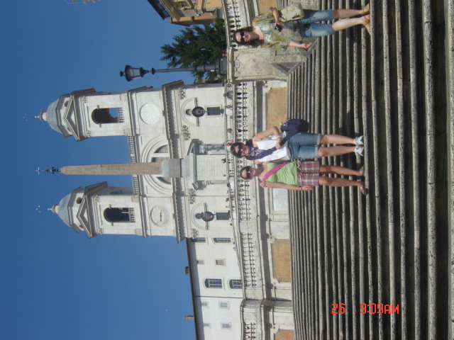 Mandi and me on the Spanish steps (here you go mom)